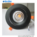 35W élégant boîtier noir CREE COB LED plafonnier Downlight